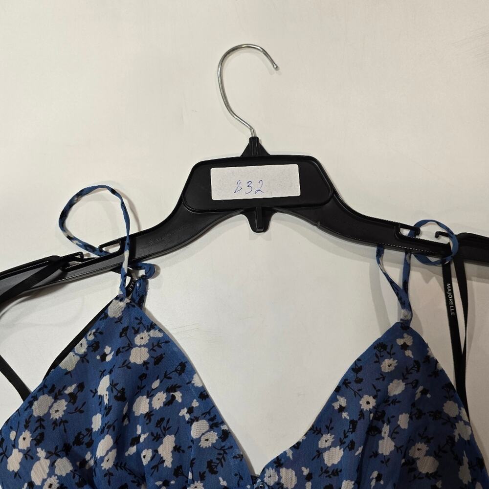 MAJORELLE Quincy Midi Dress in Blue Ditsy XS - Picture 10 of 10